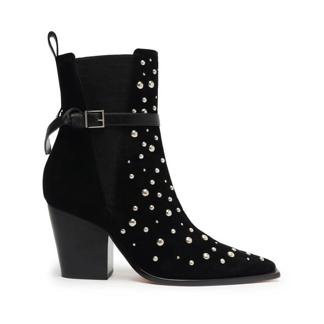 Womens Kelsey 90MM Studded Nubuck Booties Product Image