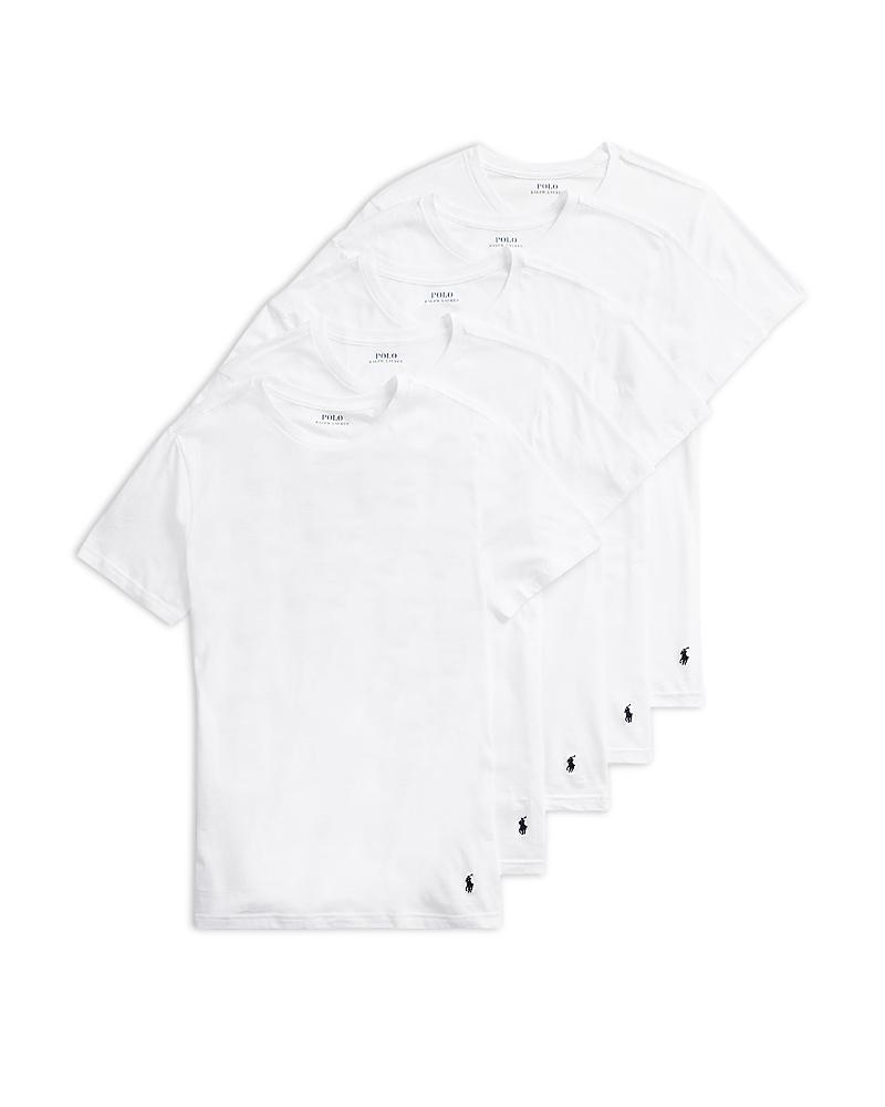 Polo Ralph Lauren Slim Fit Crewneck Undershirt, Pack of 5 Product Image