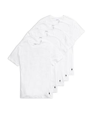 Polo Ralph Lauren Slim Fit Crewneck Undershirt, Pack of 5 Product Image