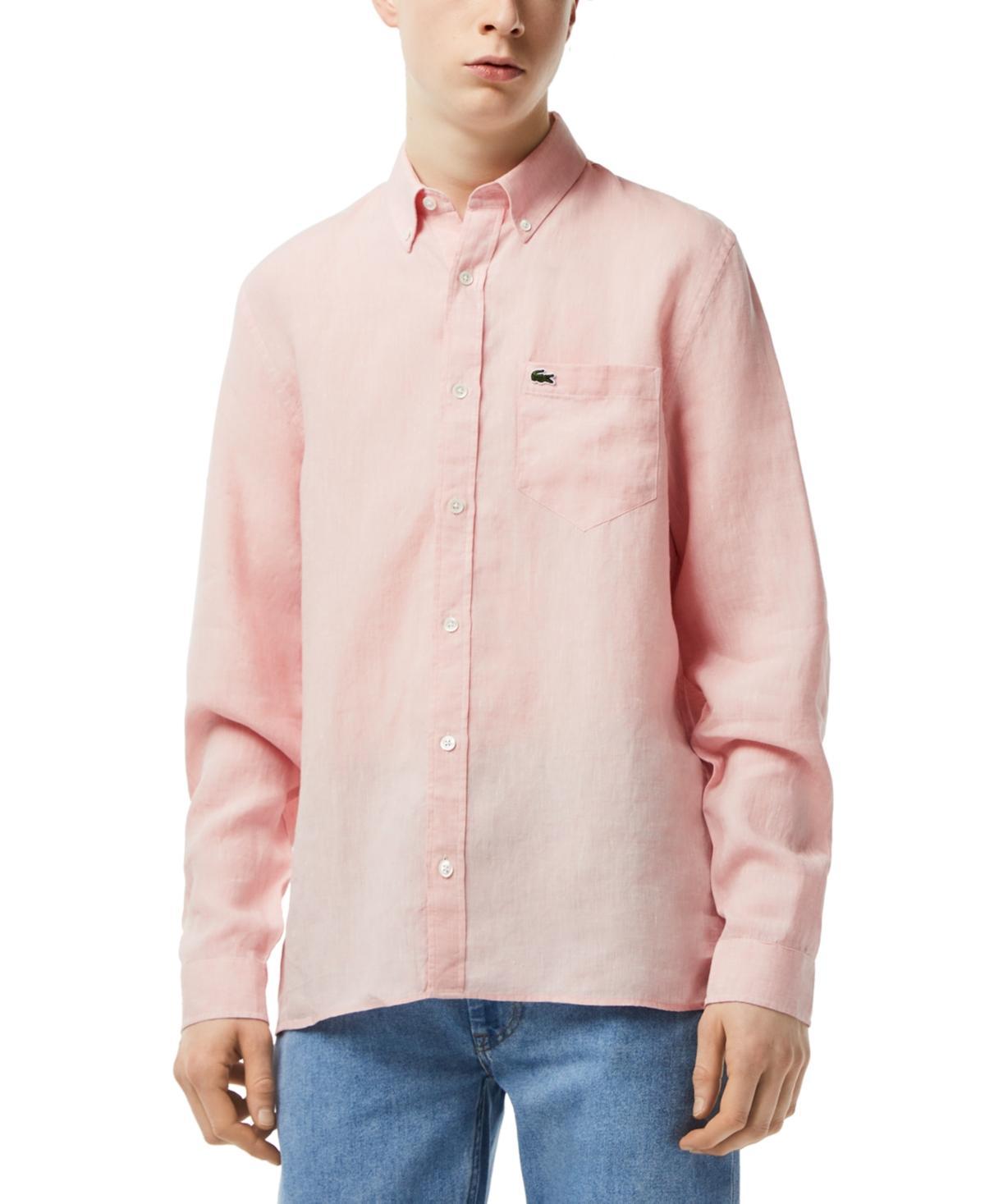 Mens Linen Button-Down Shirt Product Image