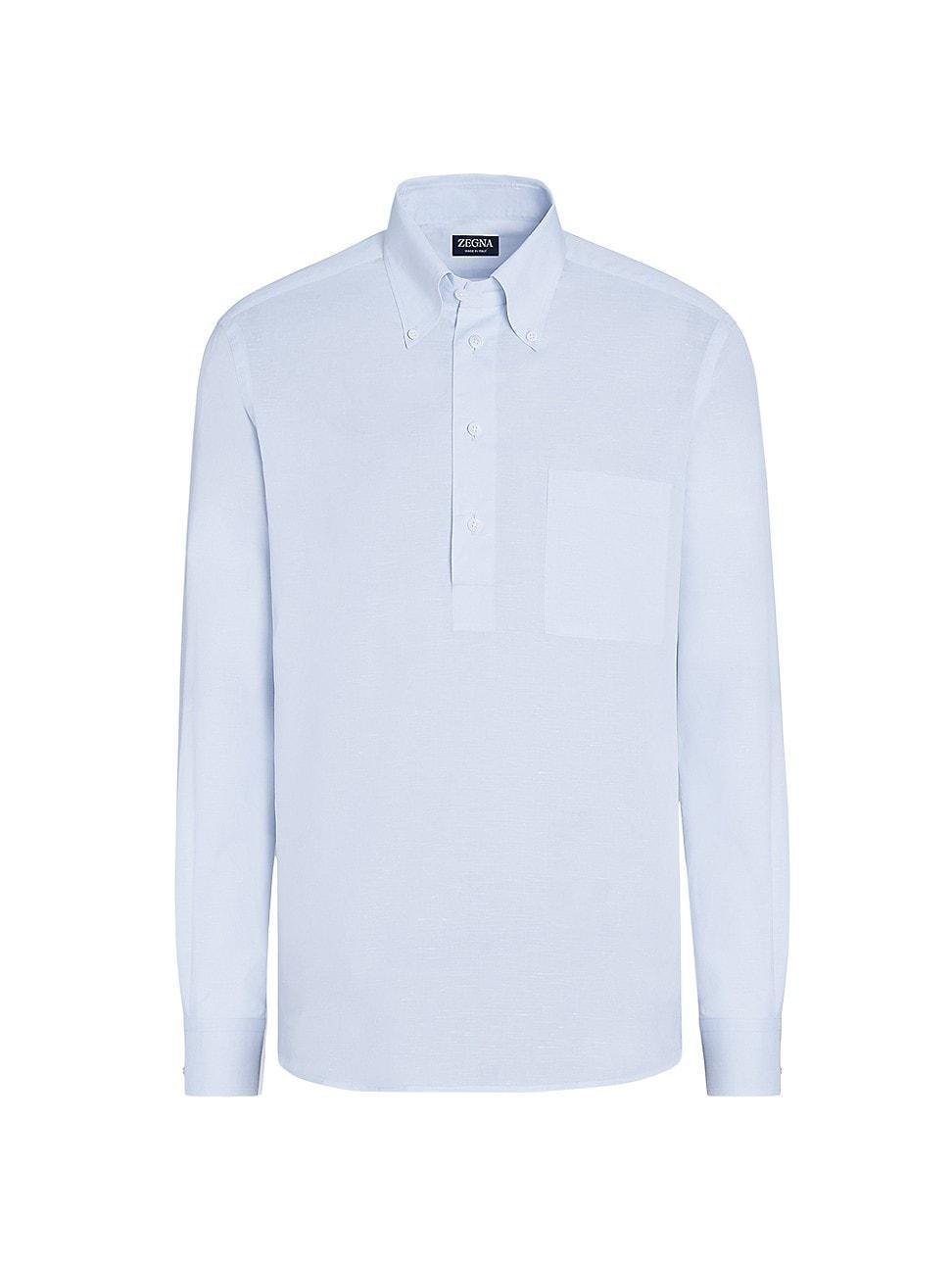 Mens Cotton and Linen Shirt Product Image