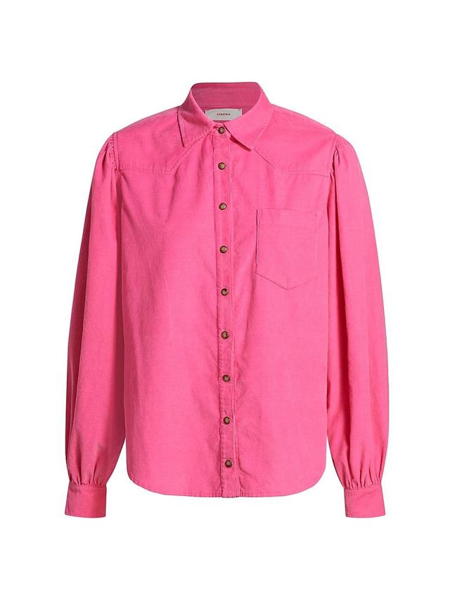 Womens Wylan Cotton Corduroy Western-Style Shirt Product Image