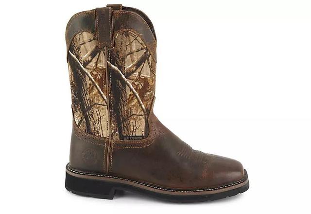 Justin Boots Mens Trekker 11 Camo Waterproof Work Boots Product Image