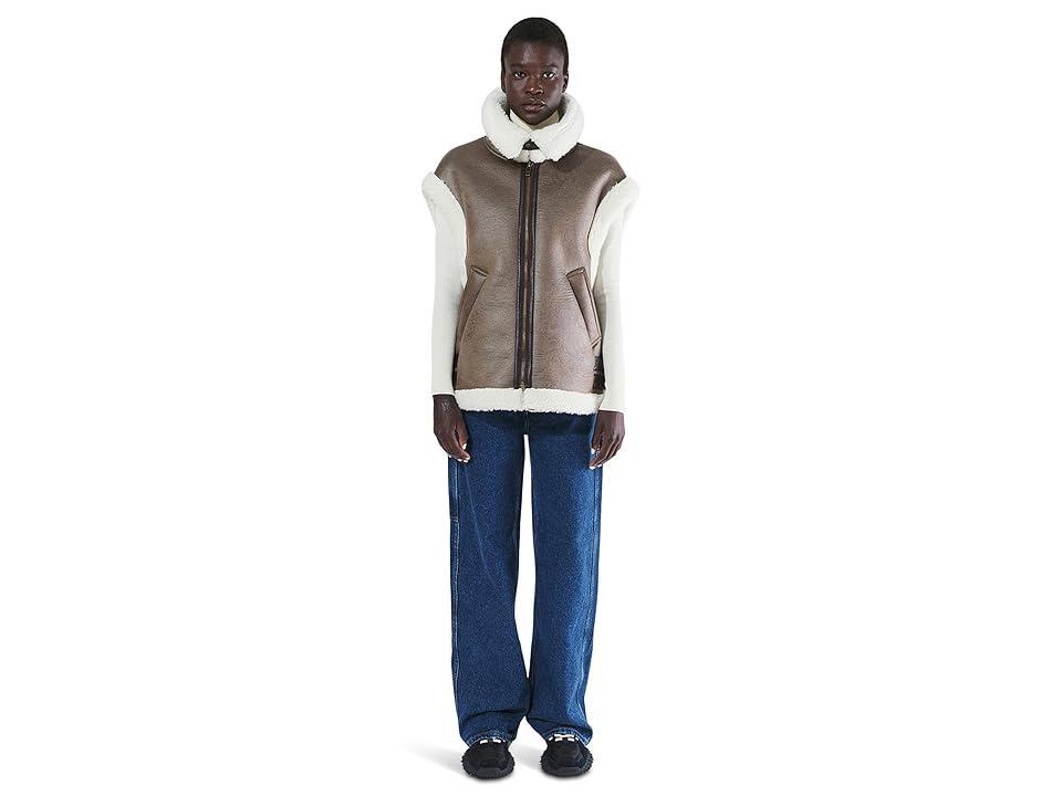 Apparis Luca Faux Shearling Aviator Vest Product Image