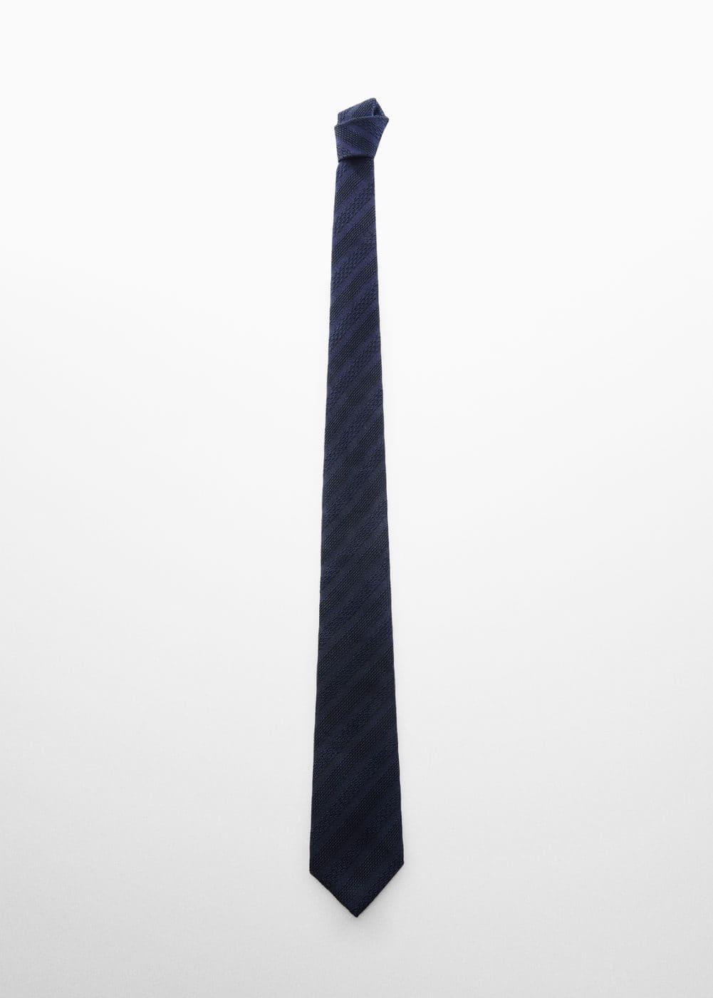 MANGO MAN - 100% structured mulberry silk tie - One size - Men Product Image