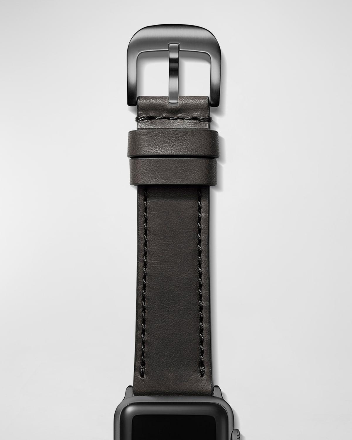 Mens Grizzly Leather Smart Watch Strap Product Image