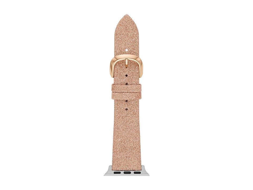 Kate Spade New York Leather Band for Apple Watch(r) - KSS0141 (Rose Gold Glitter) Watches Product Image