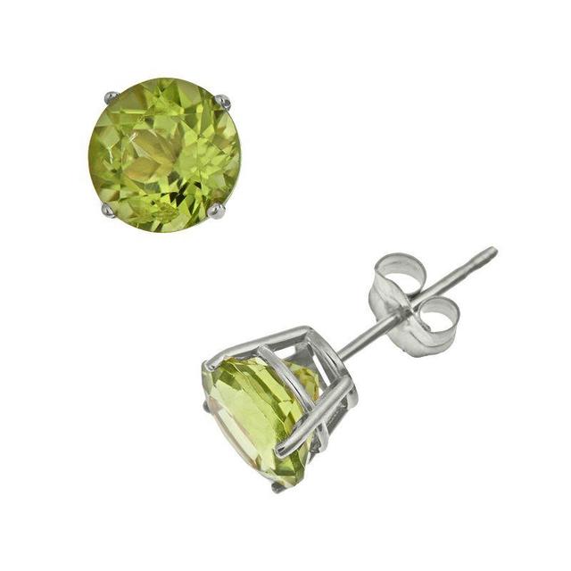 Celebration Gems Sterling Silver Opal Stud Earrings, Womens, White Product Image