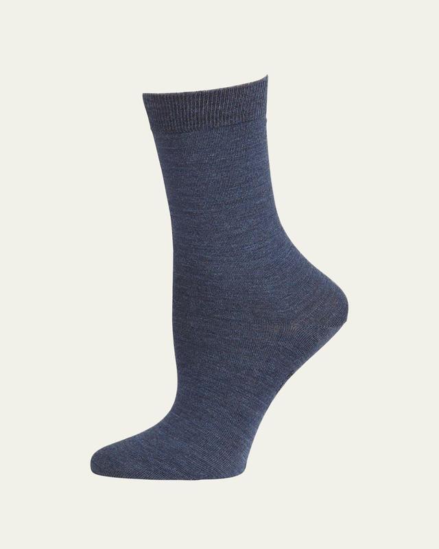 Womens Merino Wool-Blend Crew Socks Product Image