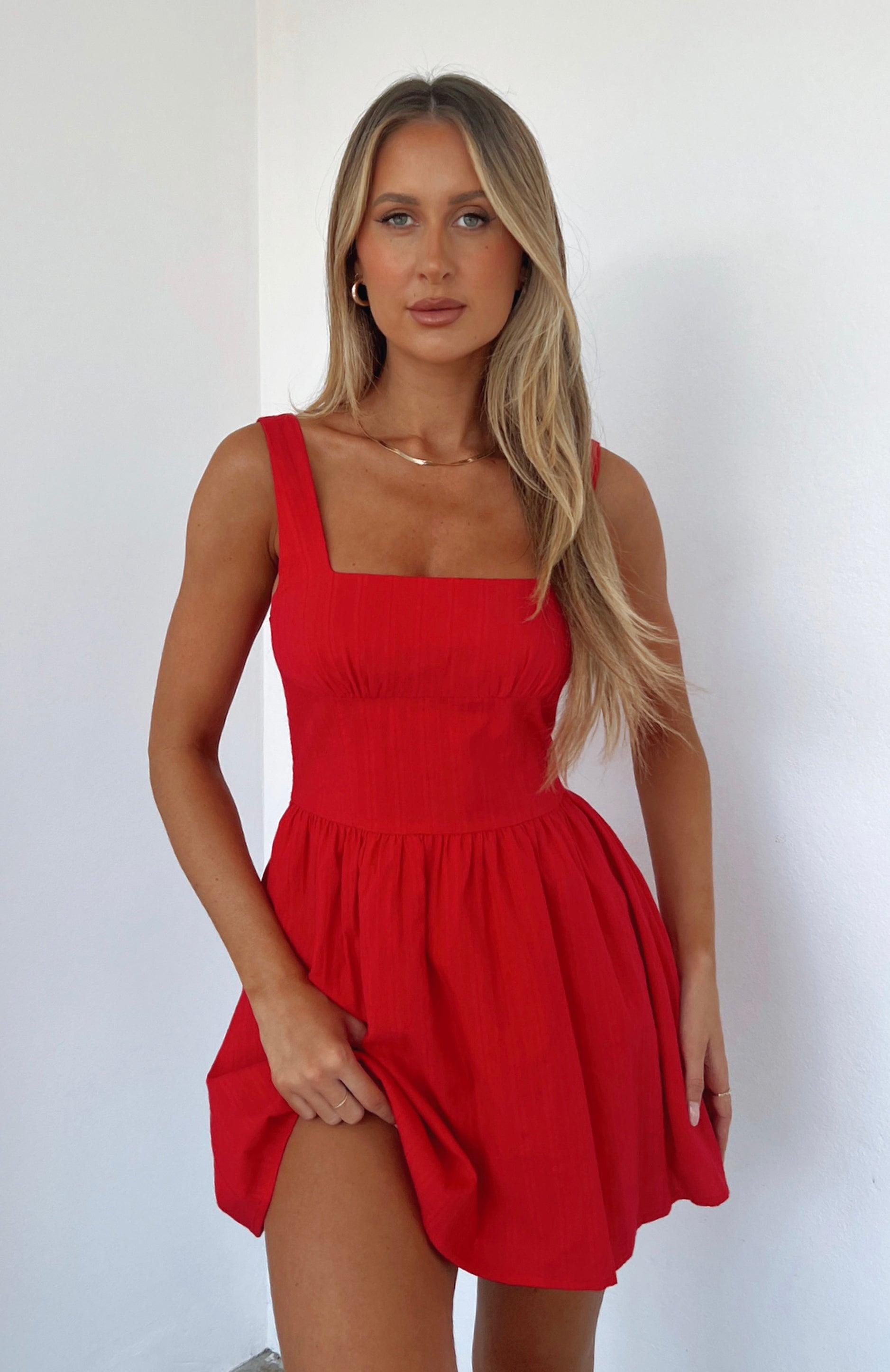 Trending Now Mini Dress Red Product Image