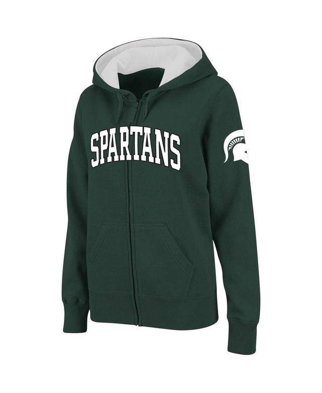 Womens Colosseum Michigan State Spartans Arched Name Full-Zip Hoodie Product Image