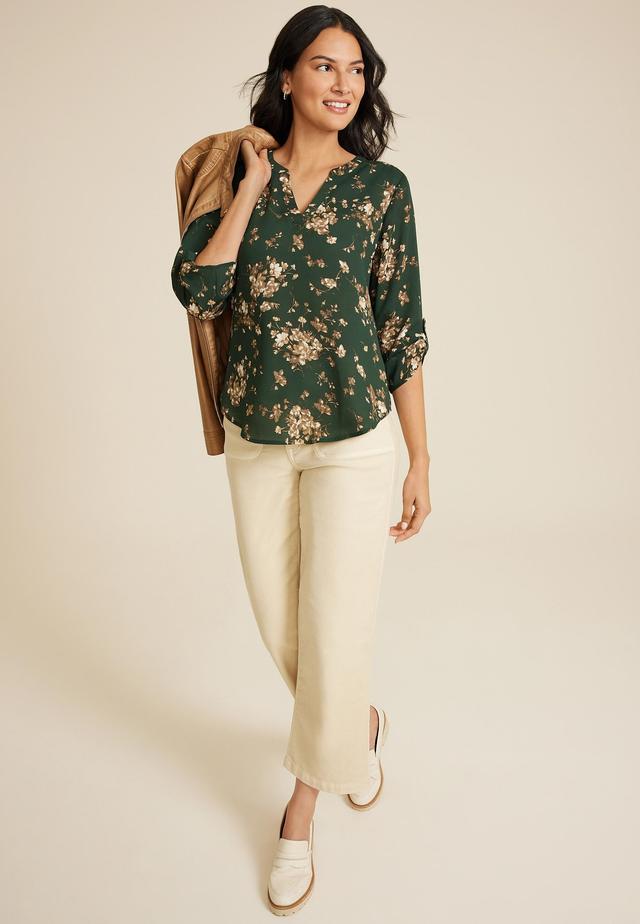 Atwood 3/4 Sleeve Popover Blouse Product Image