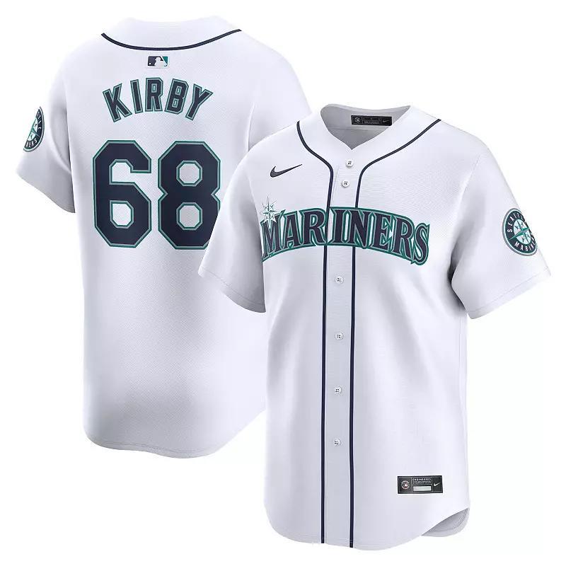 Mens Nike George Kirby White Seattle Mariners Home Limited Player Jersey - White Product Image