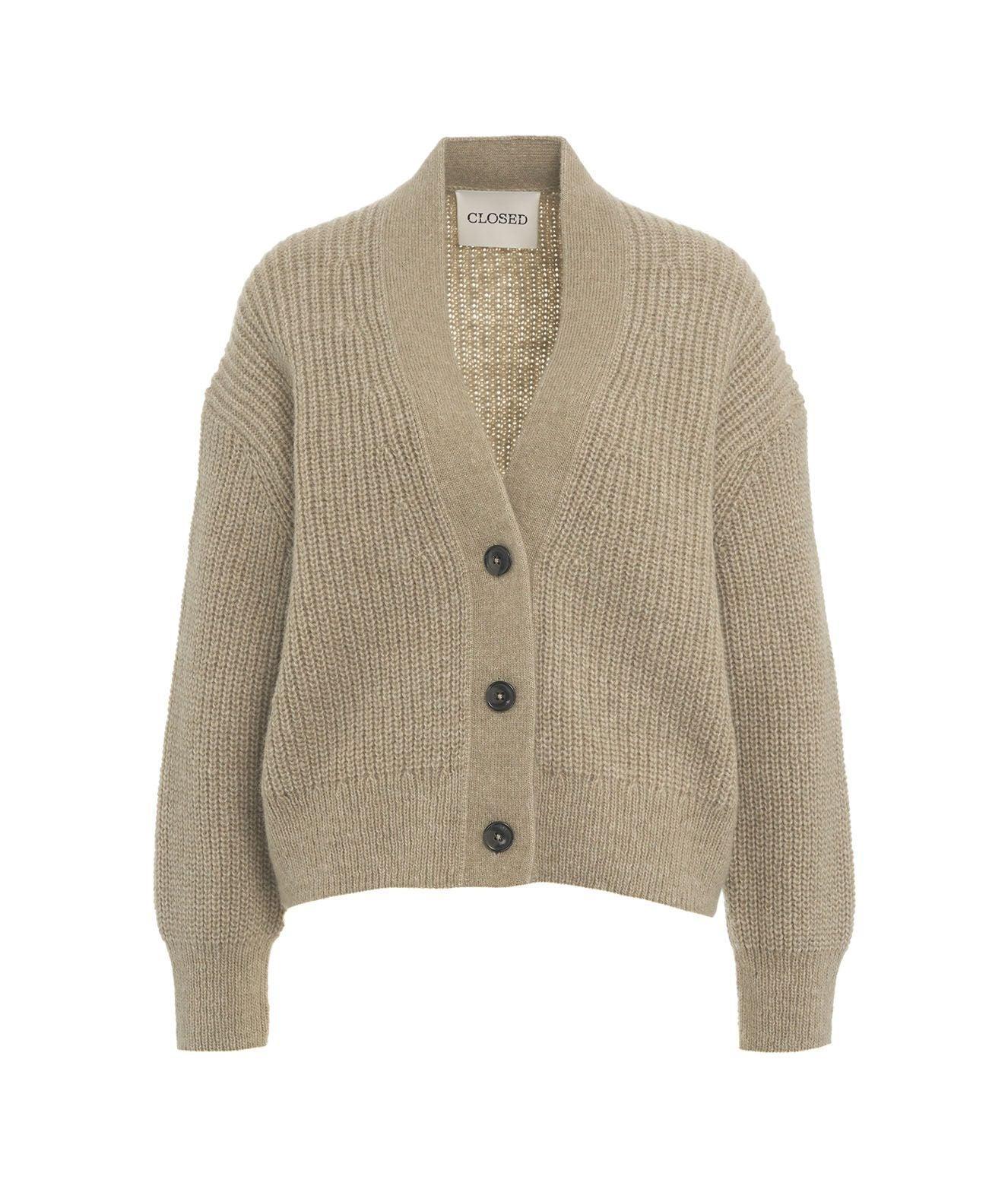 Knitted cardigan in alpaca blend Product Image