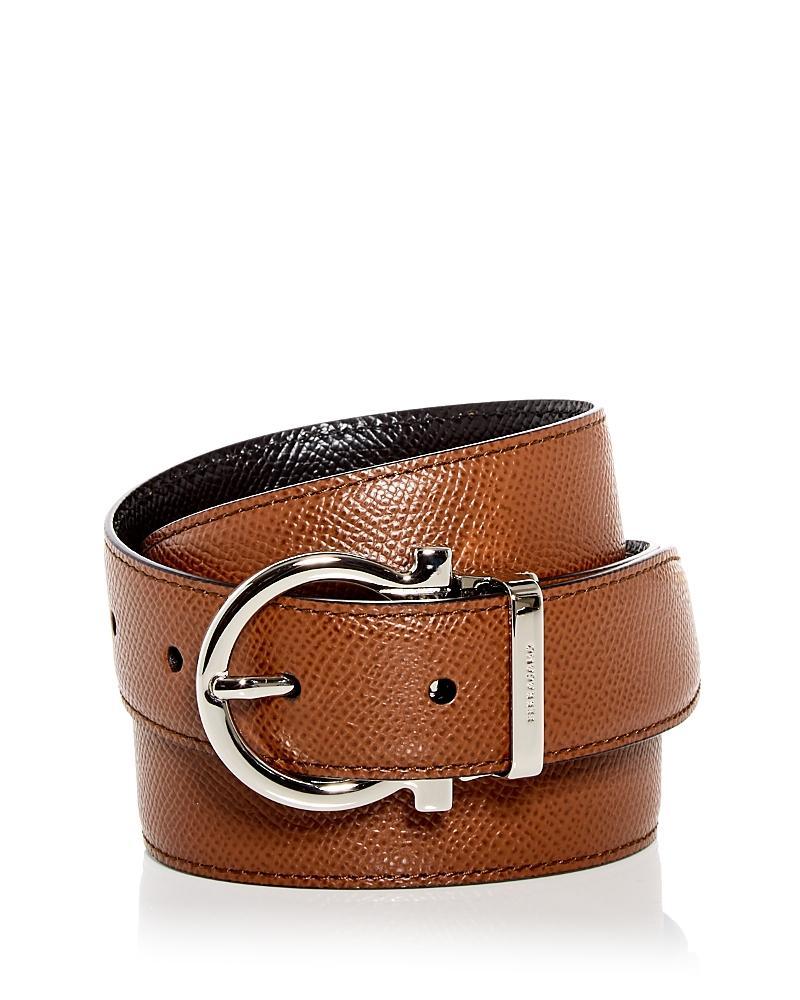 Men's Reversible Leather Gancio-Buckle Belt Product Image