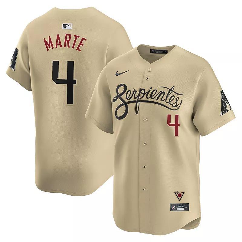 Mens Nike Ketel Marte Sand Arizona Diamondbacks City Connect Limited Player Jersey Product Image