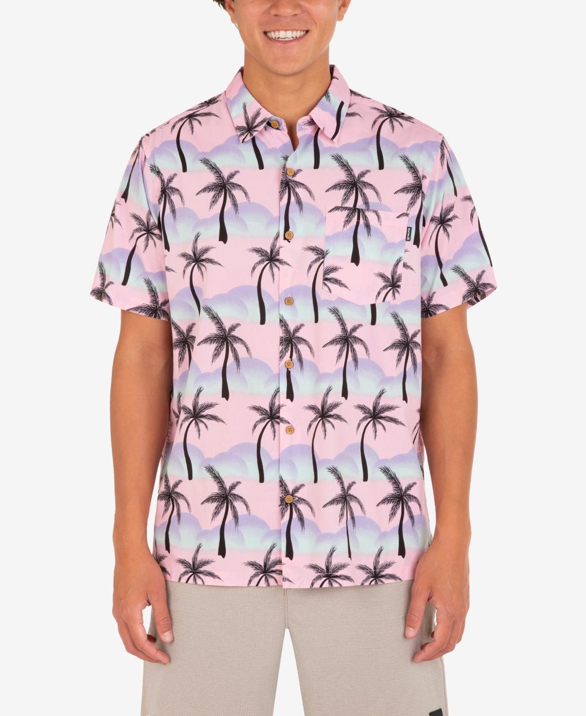 Hurley Mens Rincon Print Short Sleeve Button-Up Shirt Product Image