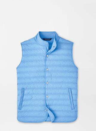 Peter Millar Mens Regent Vest | Color: Regatta Blue | Size: XL Product Image