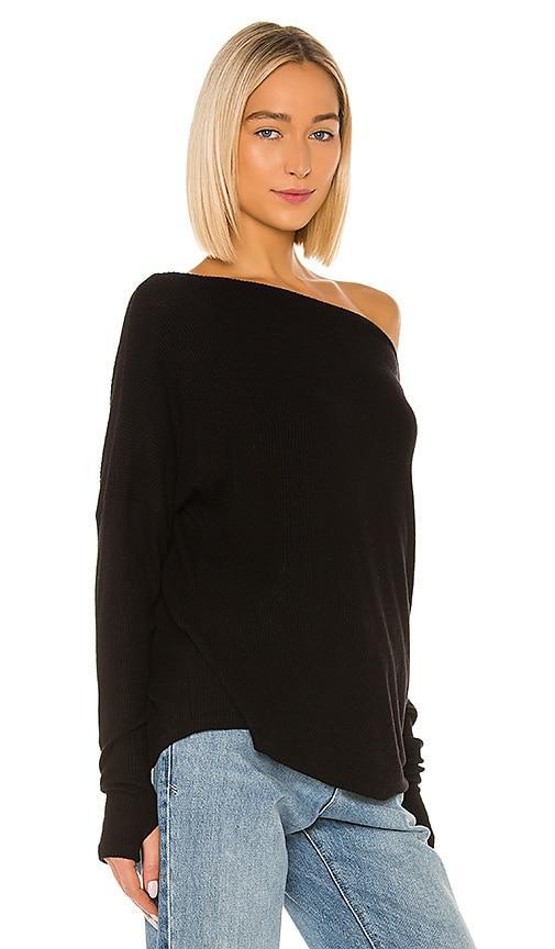 Michael Lauren Santos Drop Shoulder Sweater in Black. - size M (also in L, S, XL, XS) Product Image