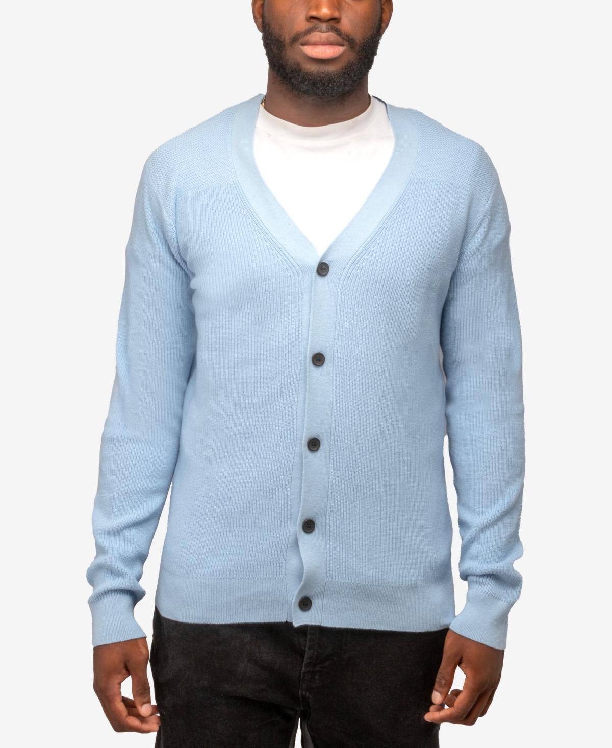 X-Ray Mens Basic Ribbed Cardigan Product Image