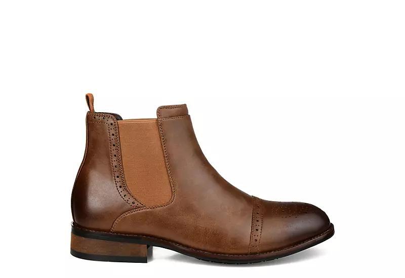 Vance Co. Garrett Mens Chelsea Boots Brown Product Image