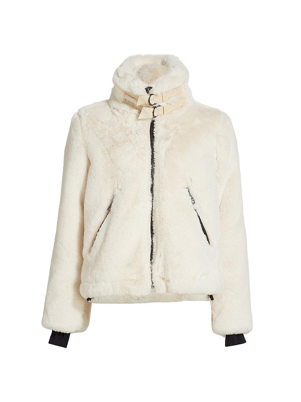 Womens Wind Resistant And Water Repellent Faux Fur Denver Jacket Product Image