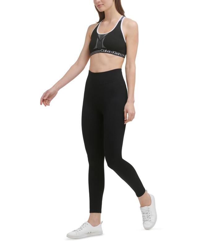 Calvin Klein Performance Womens Ribbed High Rise 7/8 Leggings Product Image