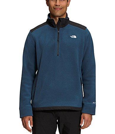 The North Face Alpine Polartec Color Block Quarter Zip Fleece Pullover Product Image