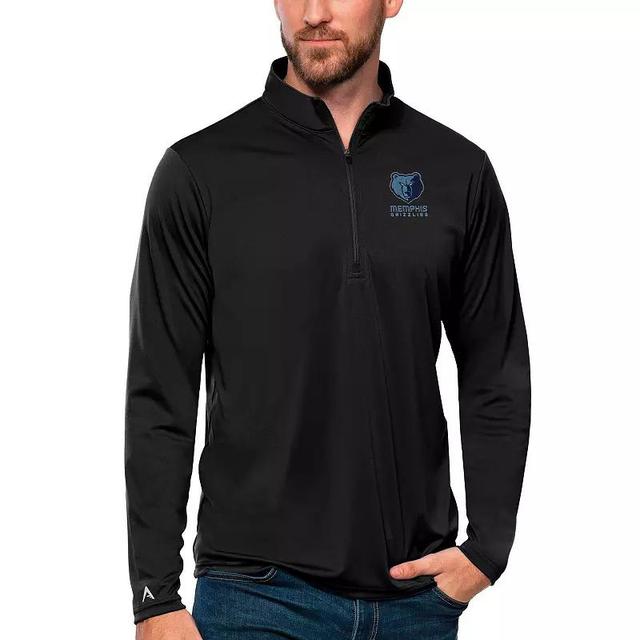 Mens Antigua Royal Golden State Warriors Tribute Quarter-Zip Pullover Top Product Image