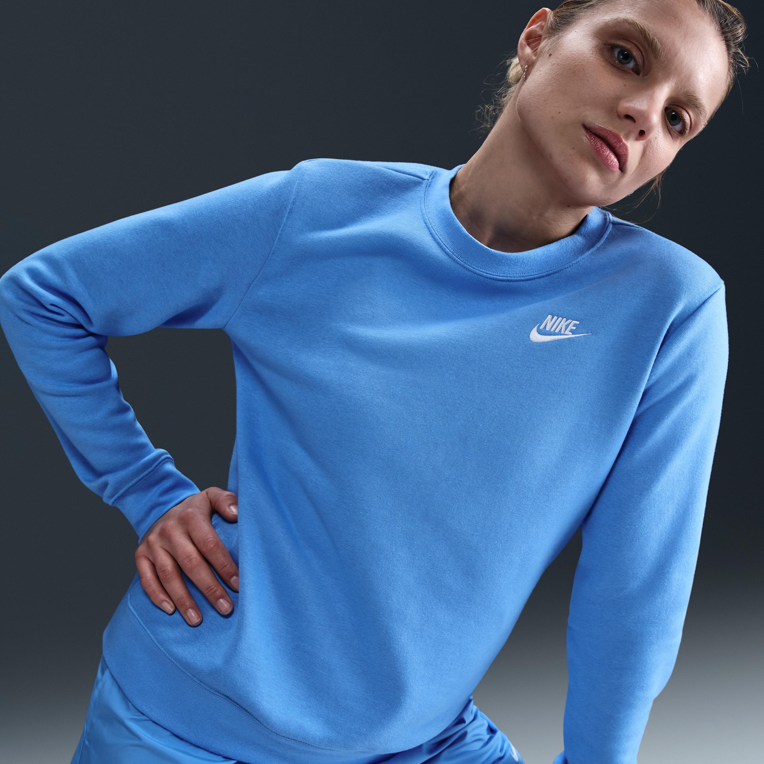 Women's Nike Sportswear Club Fleece Crew-Neck Sweatshirt Product Image