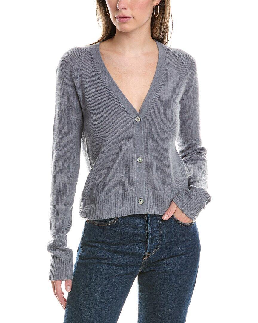 Wool & Cashmere-blend Cardigan In Grey Product Image