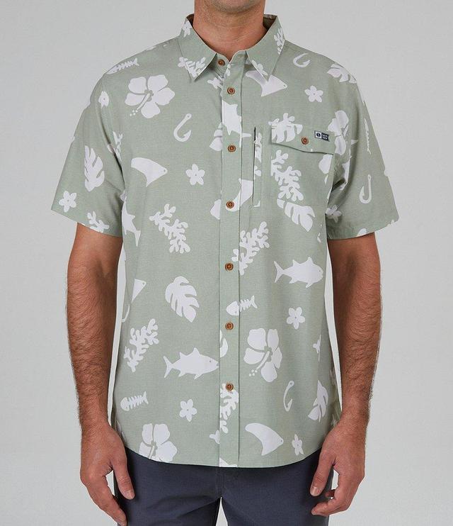 Salty Crew Short Sleeve Shoots Tech Woven Shirt Product Image