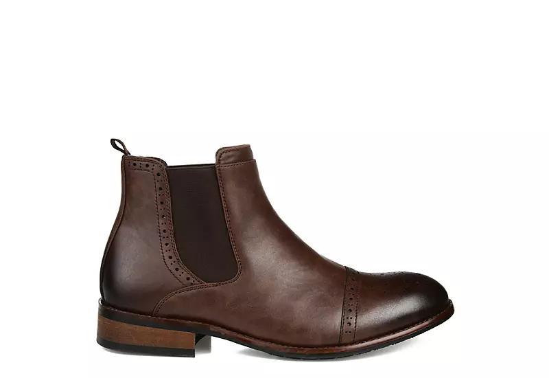 Vance Co. Garrett Mens Chelsea Boots Brown Product Image