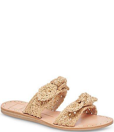 Dolce Vita Dinah Raffia Bow Sandals Product Image