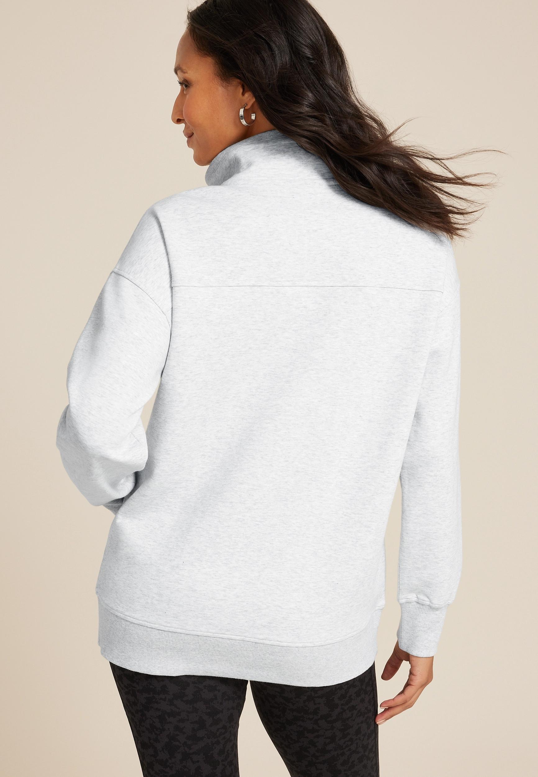 Athleisure Half Zip Pullover Sweatshirt Product Image