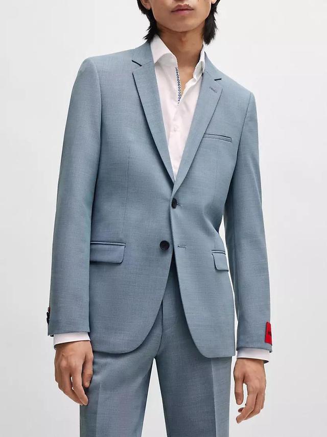 Extra Slim-Fit Jacket in Performance-Stretch Patterned Cloth Product Image