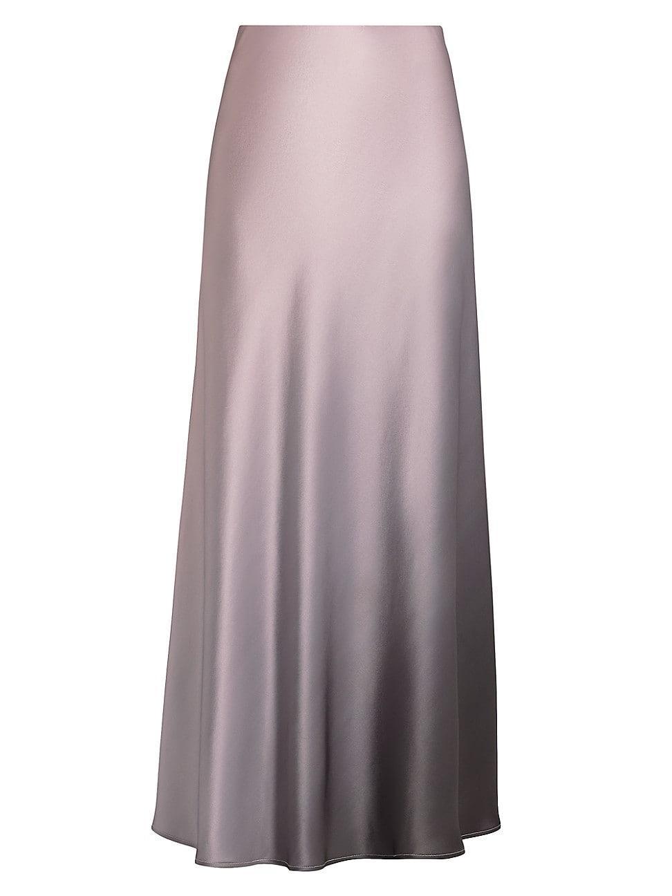 Womens Prue Ombr Satin Maxi Skirt Product Image