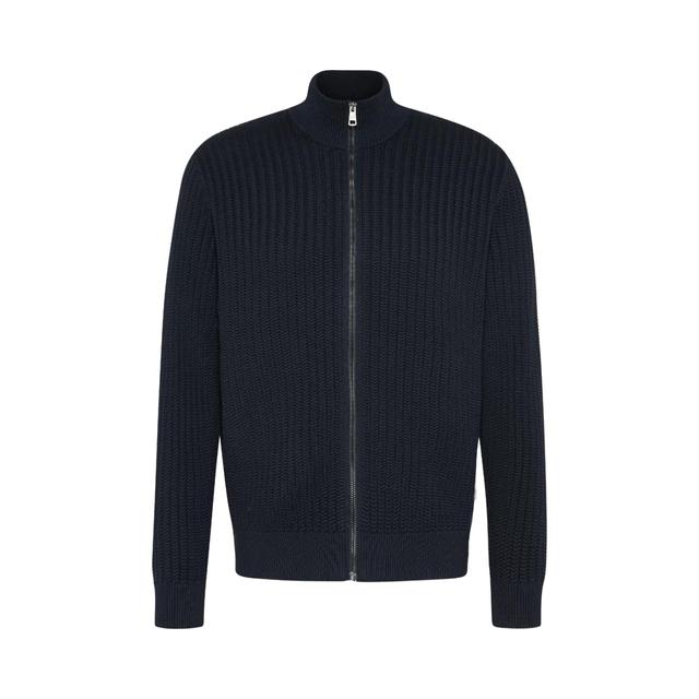 Bugatti Full Zip Navy Cardigan Sweater Male Product Image