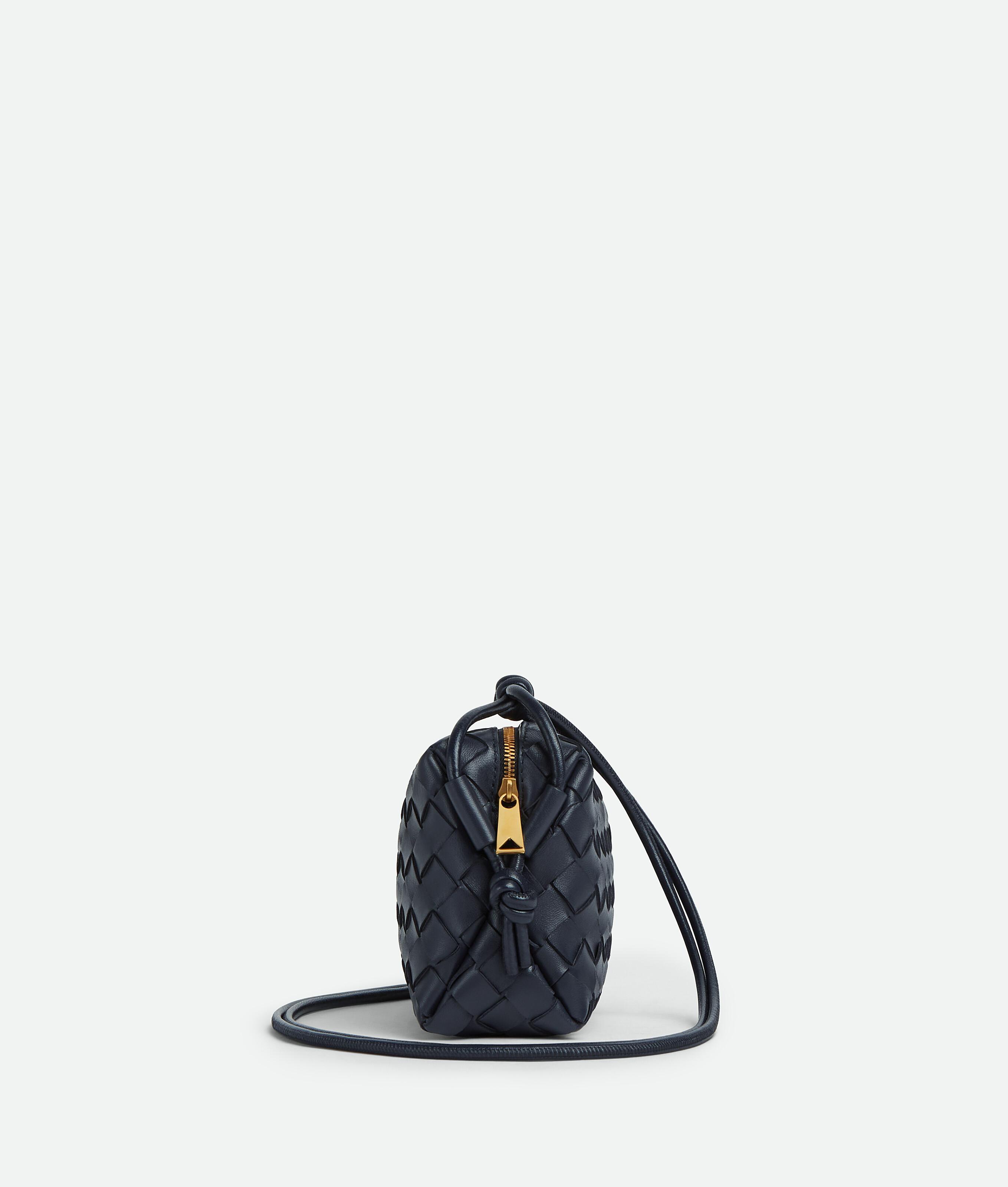 Bottega  Veneta Mini Loop Camera Bag In Blue Product Image