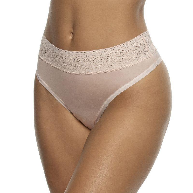 Felina Womens Serene Modal and Lace Thong Underwear Product Image