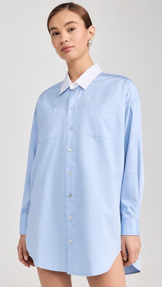 Marissa Webb Davie Sateen Mini Dress Shirt | Shopbop Product Image