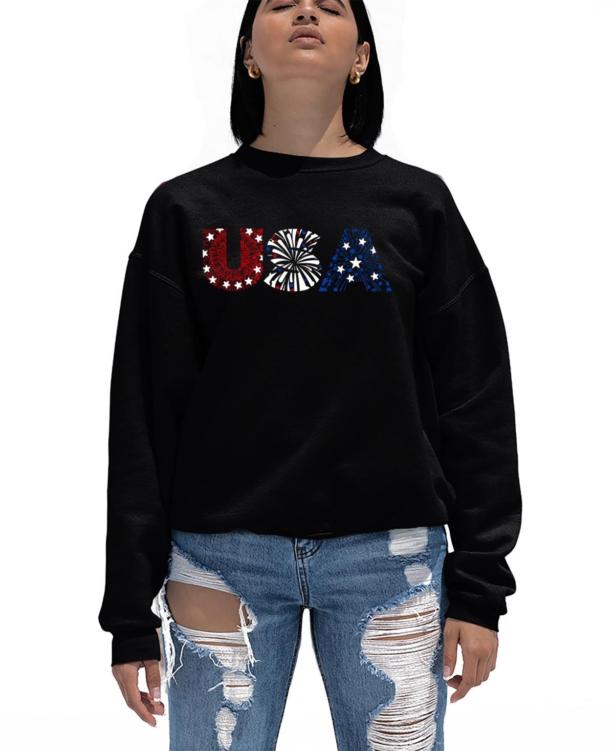 Womens Crewneck Word Art Just a Small Town Girl Sweatshirt Top Product Image