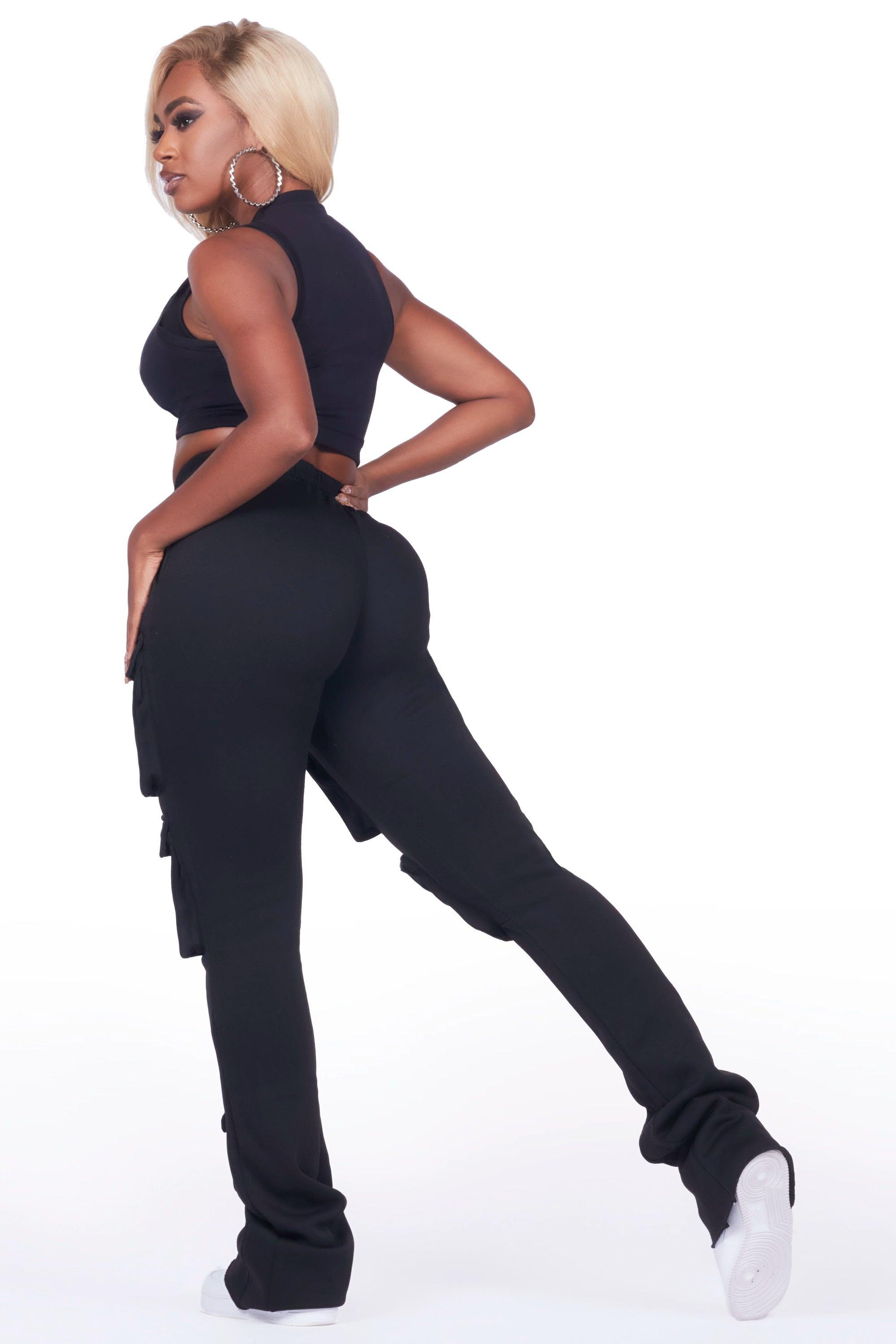 Norika Black/Black Stacked Track Pant Female Product Image