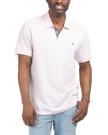 Birdseye Pique Premium Tipped Polo T-shirt for Men | Cotton Product Image