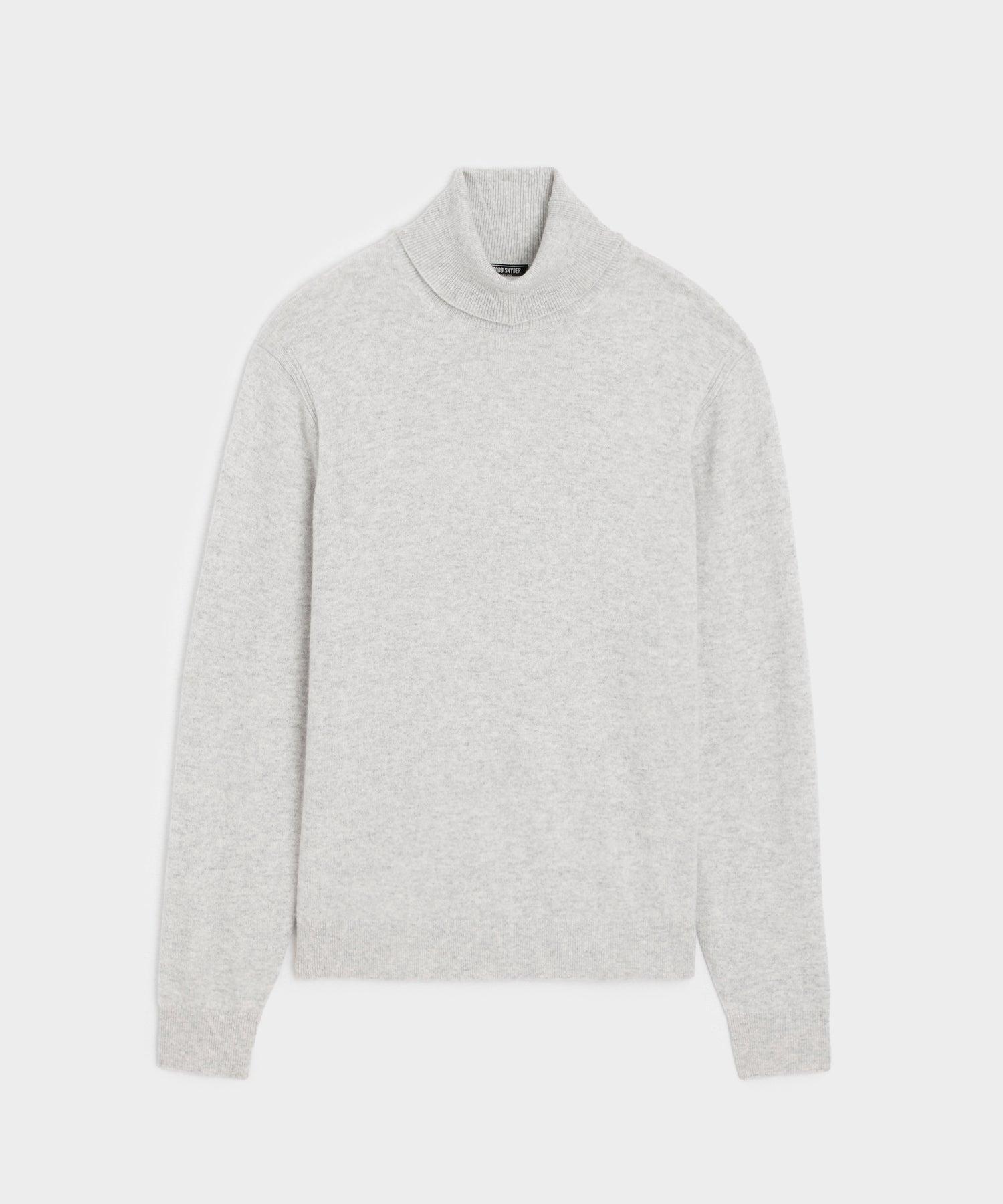 Cashmere Turtleneck in Heather Grey Product Image