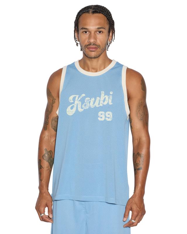 CLUBHOUSE PICK UP SINGLET BLUE Male Product Image