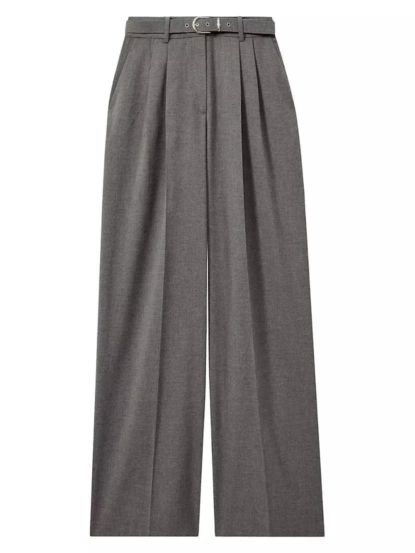 Freja Belted Wide-Leg Pants Product Image