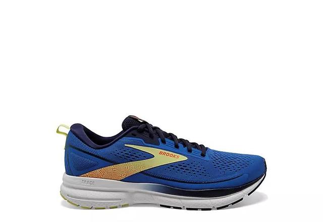 Brooks Trace 3 (Blue/Peacoat/Yellow) Men's Shoes Product Image