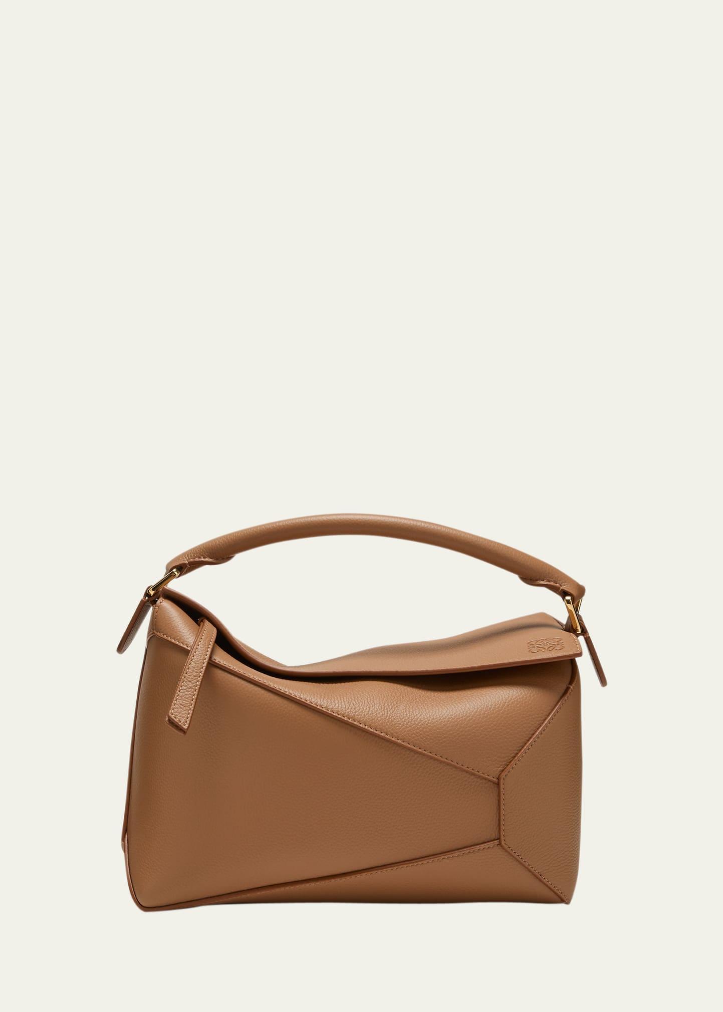 Puzzle Edge Leather Top-Handle Bag Product Image