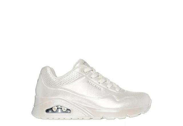 Skechers Street Womens Uno - Pearl Princess Casual Sneakers from Finish Line - White Pearlized Product Image